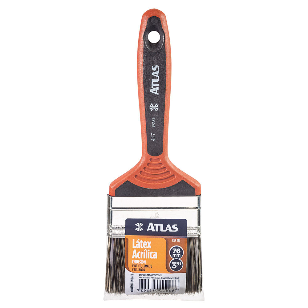 Imagem do produto Atlas Trincha Dupla para Tinta Latex e Acrílica 417 3"