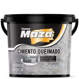Imagem do produto Maza Cimento Queimado Cinza Bd 23kg