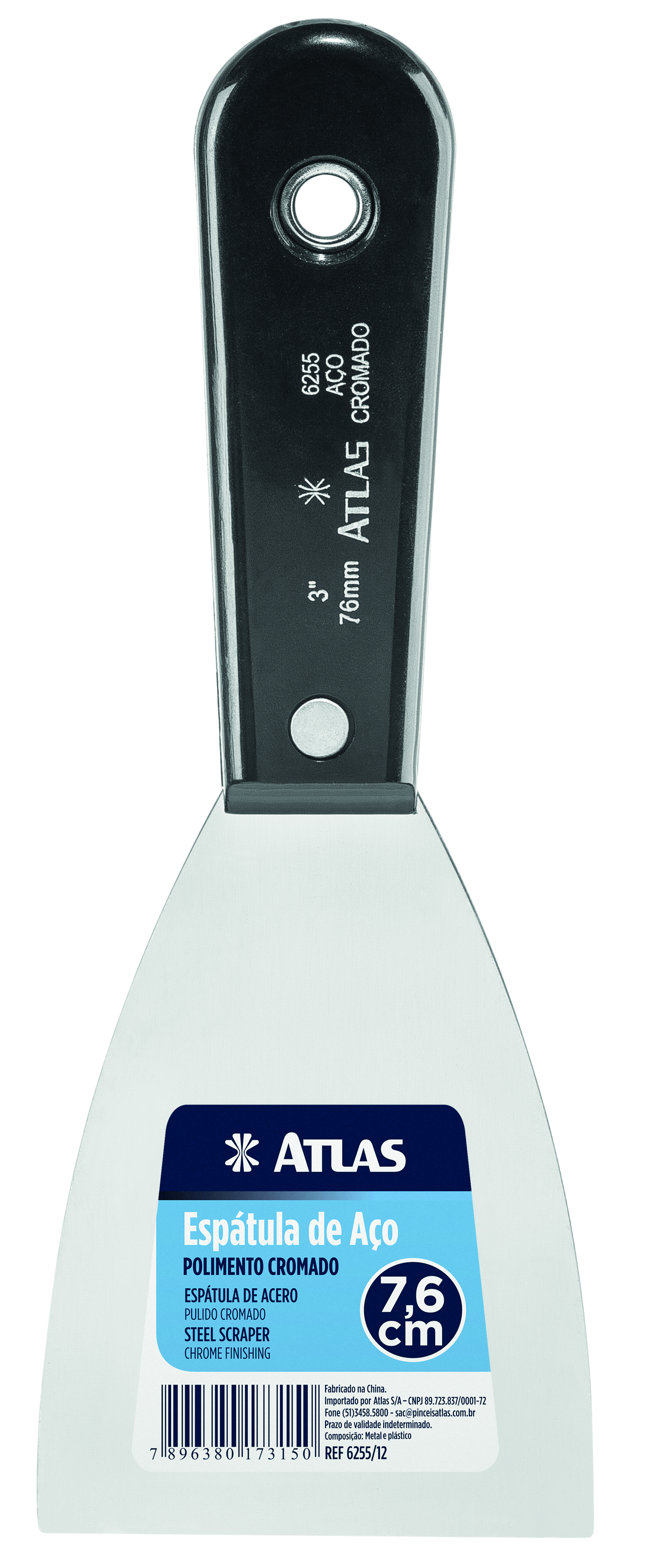 Imagem do produto Atlas Espátula de Aço Cromado 7,6cm