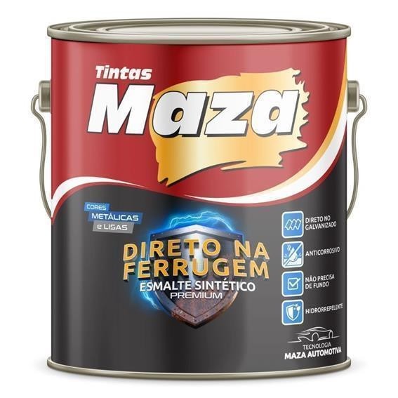 Imagem do produto Maza Esmalte Sintético Direto na Ferrugem Metálico Marrom Bronze 3,6L