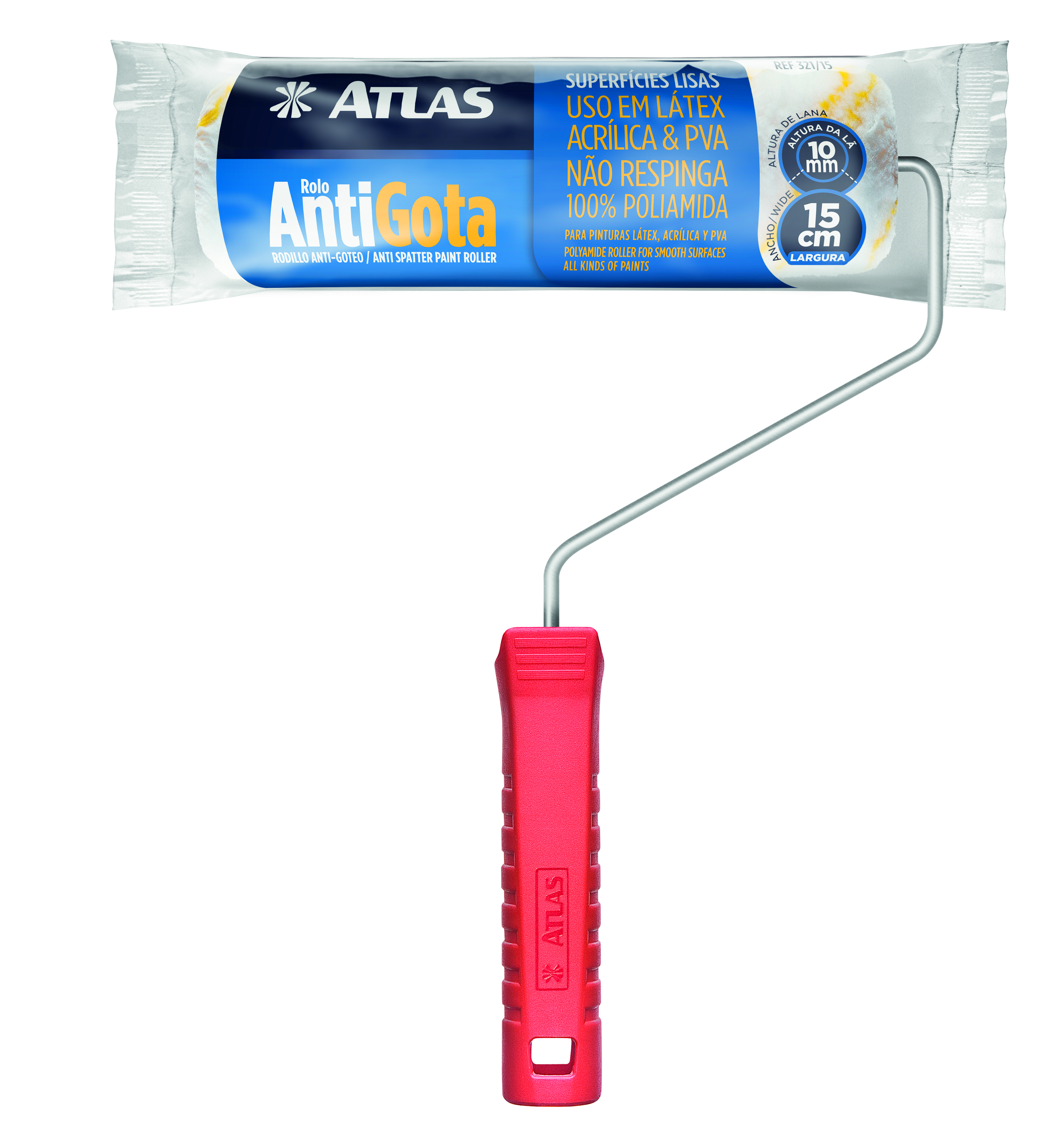 Imagem do produto Atlas Rolo de Pintura Antigota de Poliamida 15cm