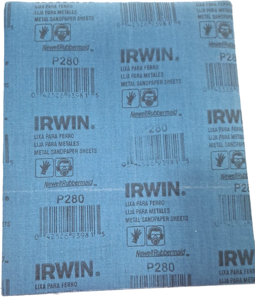 Imagem do produto Folha Lixa para Ferro Irwin P280 276x230mm