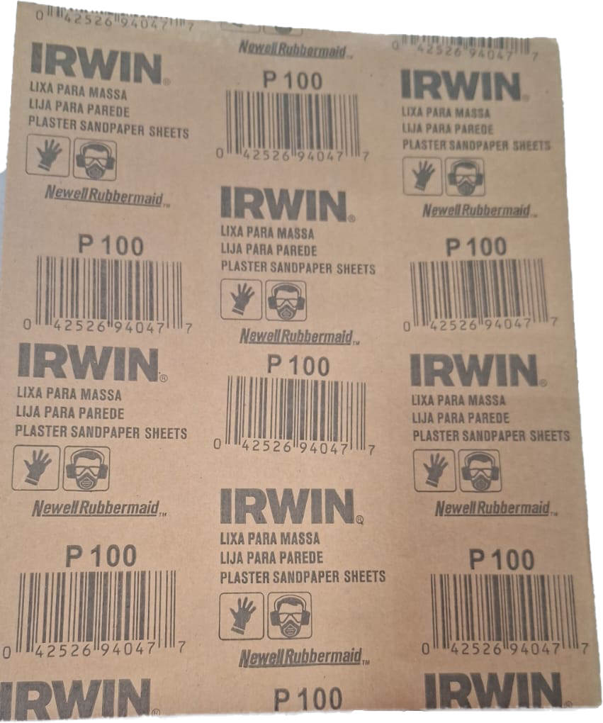 Imagem do produto Folha Lixa para Massa Irwin P100 276x230mm