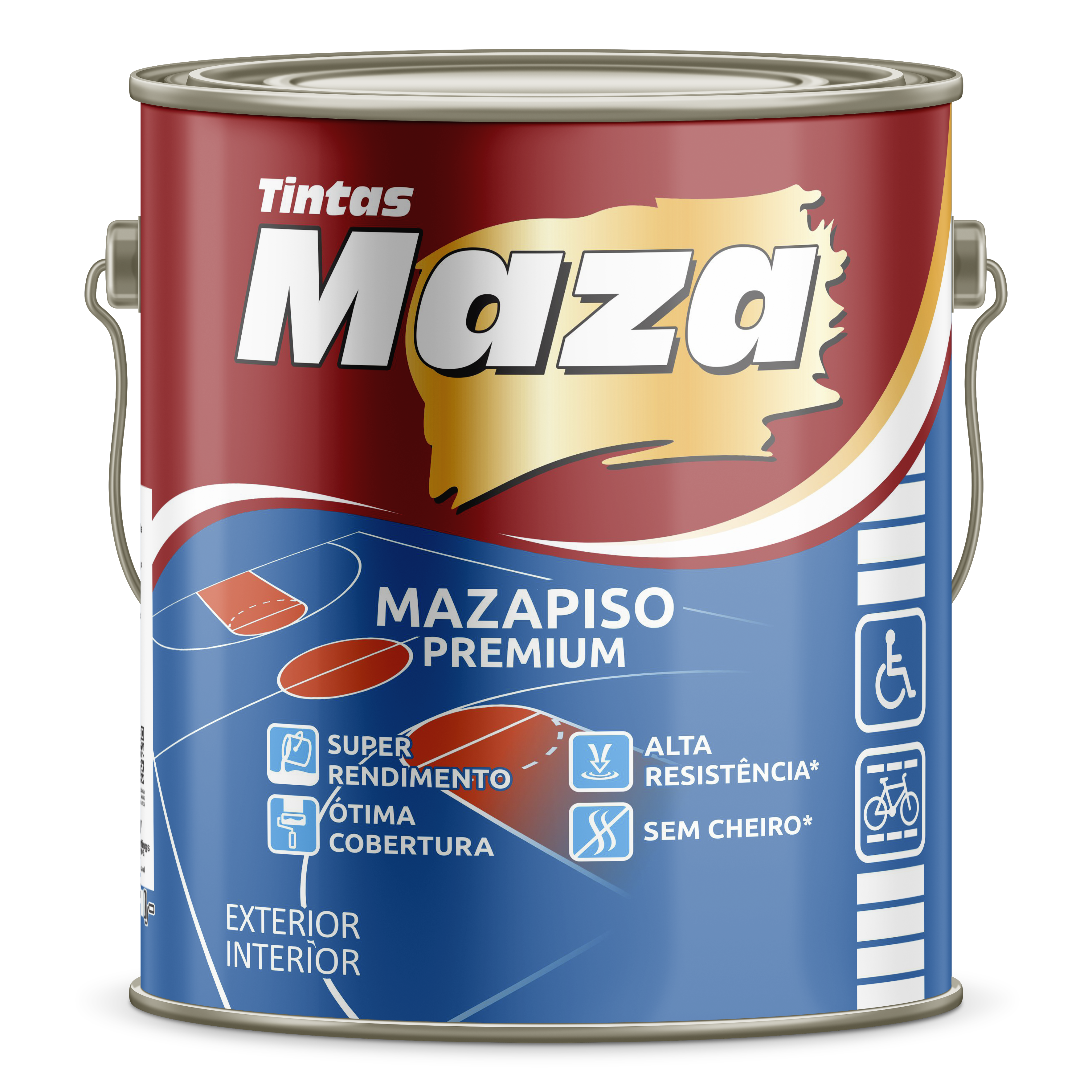Imagem do produto Maza Piso Premium Vermelho Óxido 3,6L
