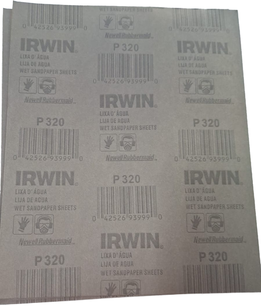 Imagem do produto Folha Lixa de Água Irwin P320 276x230mm