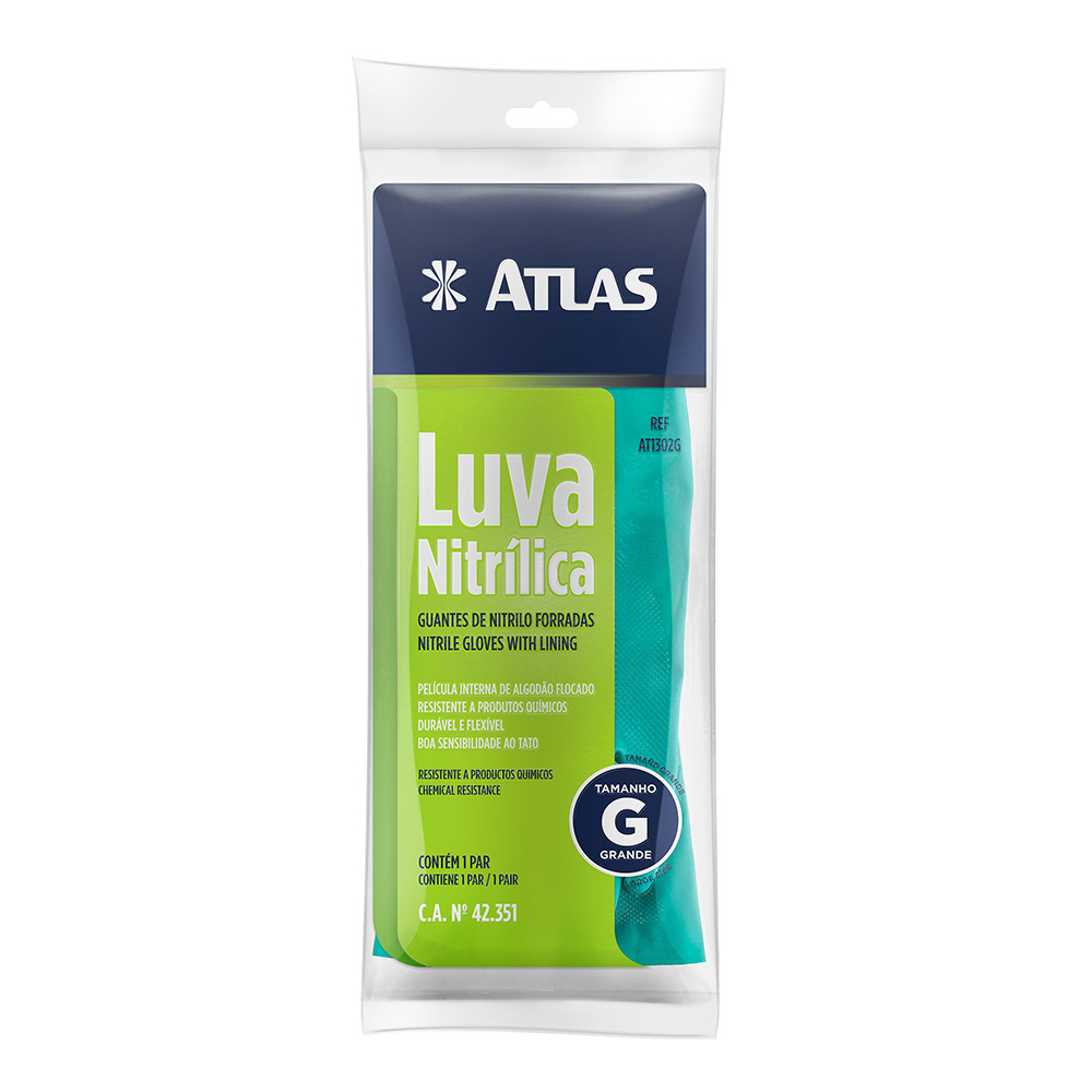 Imagem do produto Atlas Luva Nitrilica Grande Verde