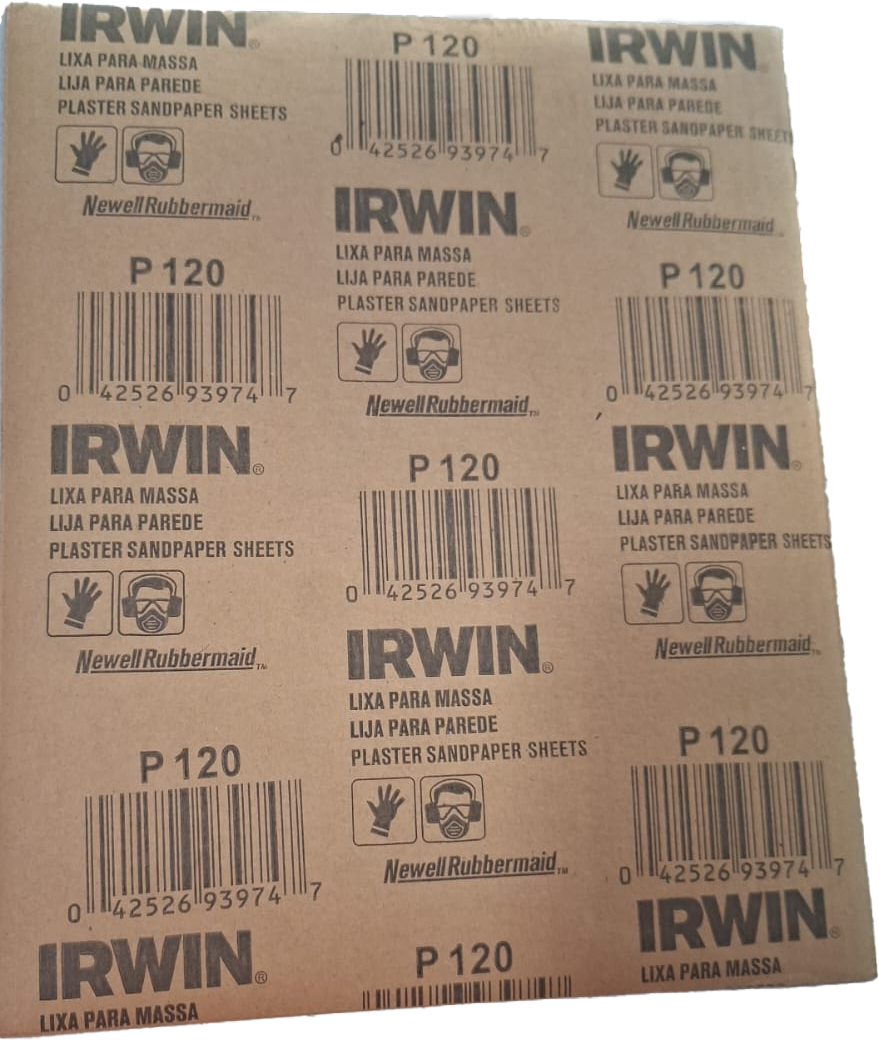 Imagem do produto Folha Lixa para Massa Irwin P120 276x230mm