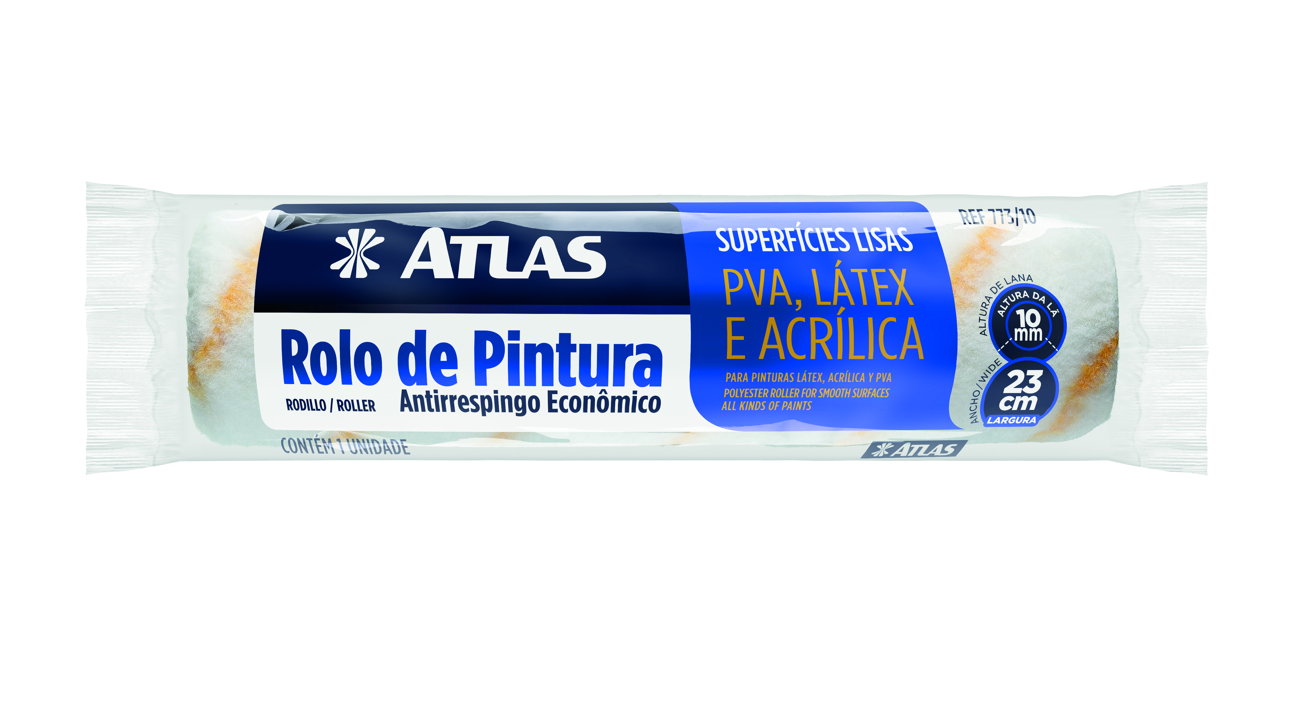 Imagem do produto Atlas Rolo de Pintura Antirespingo Lã Sintético 23cm