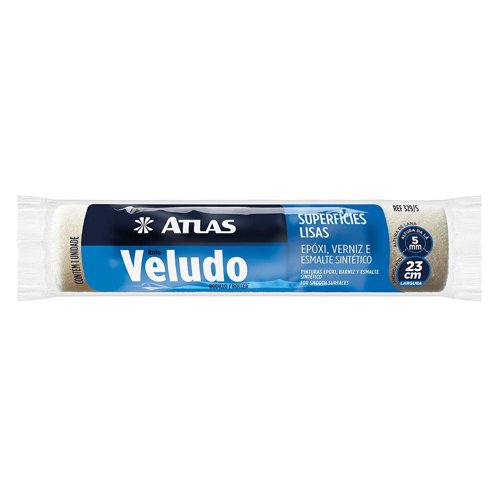 Imagem do produto Atlas Rolo de Pintura de Veludo Lã Natural 23cm