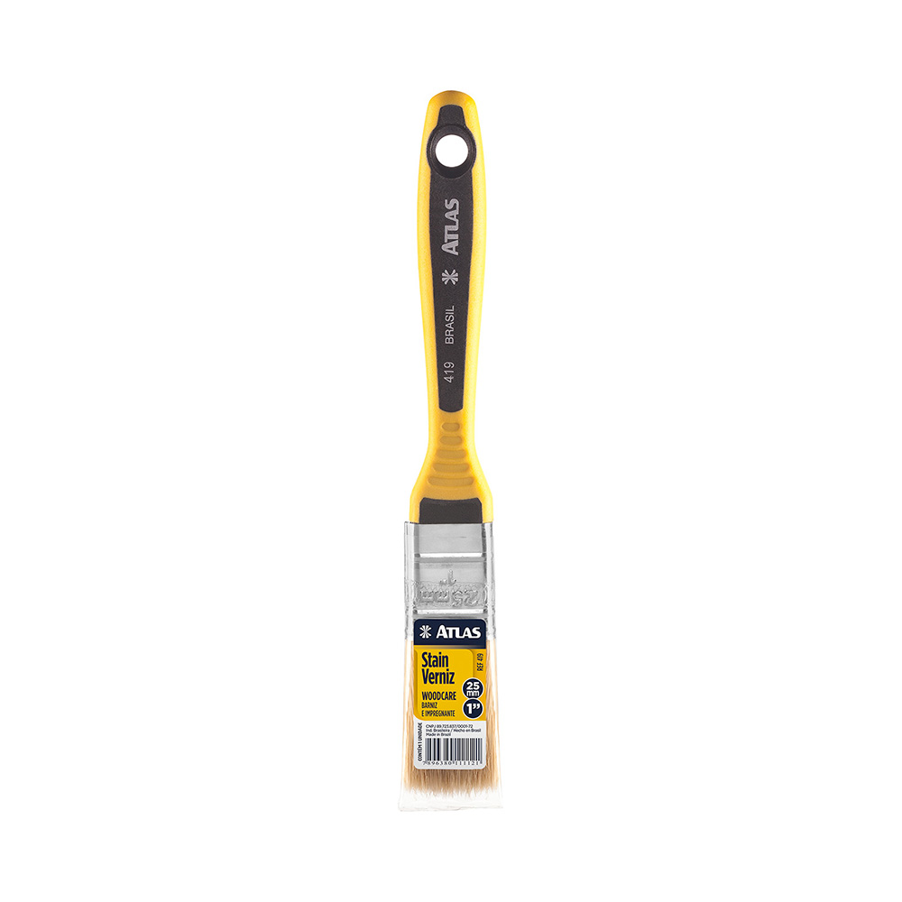 Imagem do produto Atlas Trincha com Cabo Amarelo para Pinturas Stain e Verniz 1"