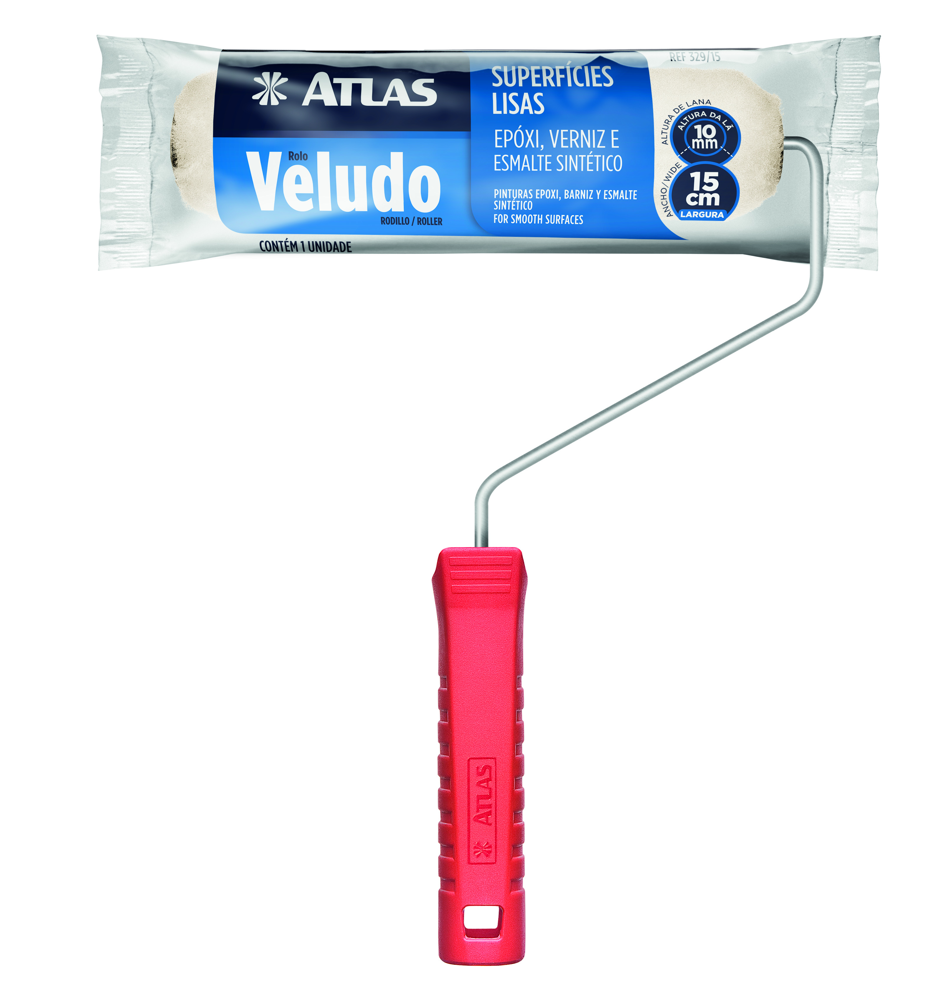 Imagem do produto Atlas Rolo de Pintura de Veludo Lã Natural 15cm