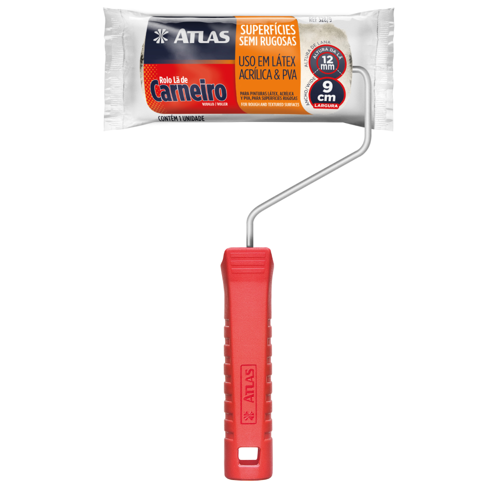 Imagem do produto Atlas Rolo La Carneiro 9 Cm Alto - Parede  Rugosa