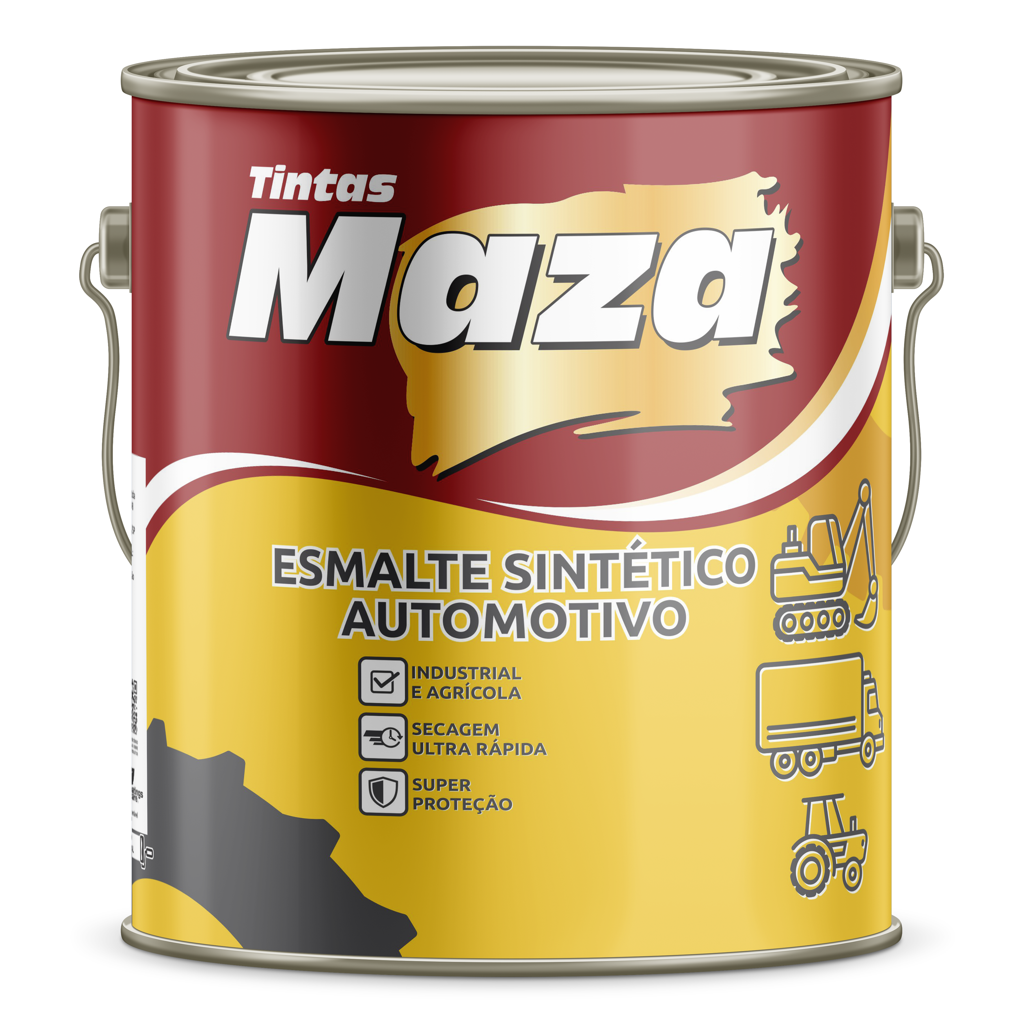 Imagem do produto Maza Esmalte Industrial Cinza Charcoal Gray 3,6L