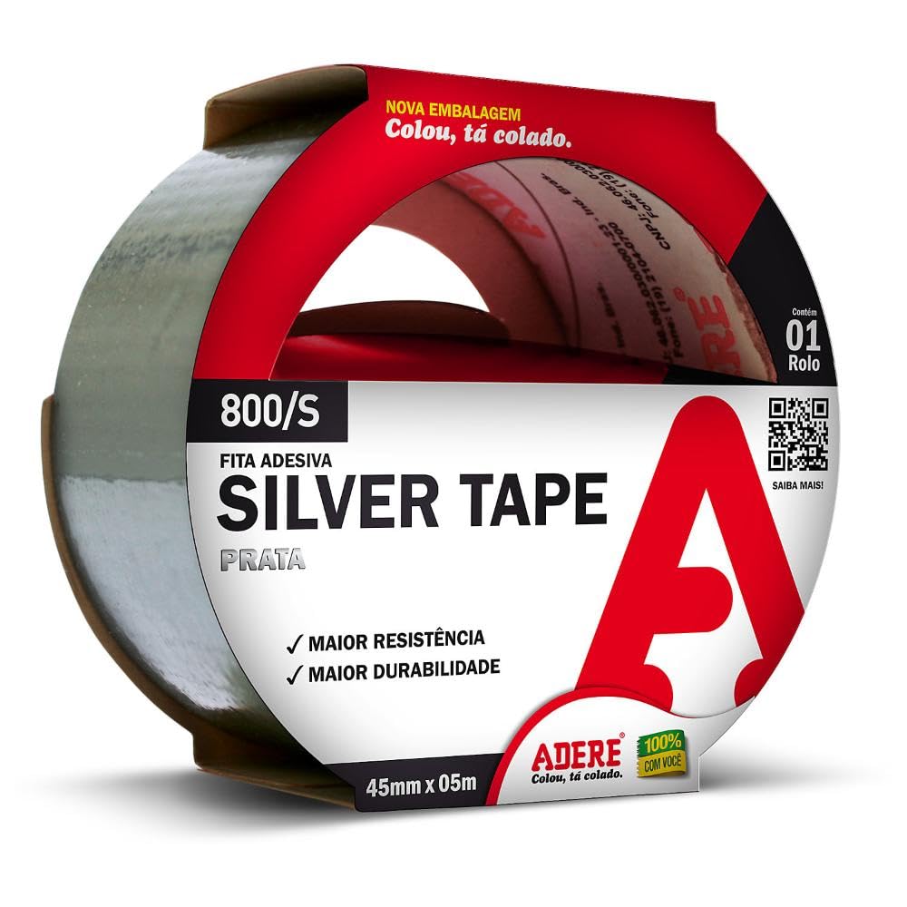 Imagem do produto Adere Fita Silver Tape Prata  800S 45Mmx05M